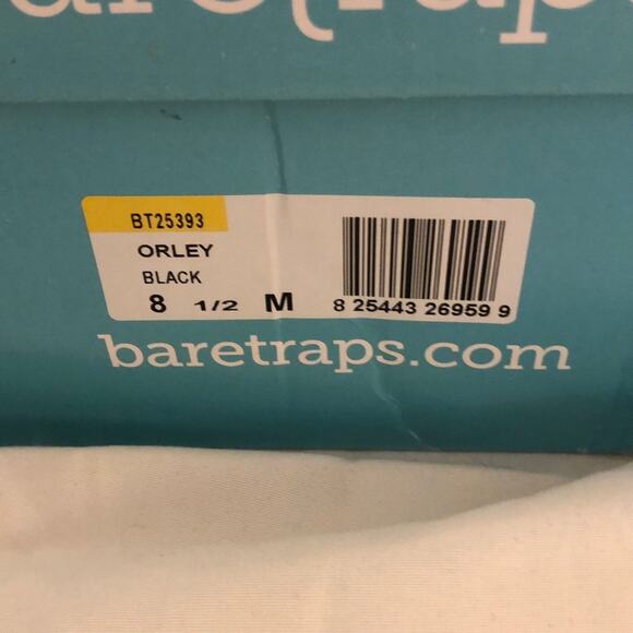 Baretraps Orley Black Boots with 1” Heel Woman Size 8.5 Sweater Cuff Hiking - Picture 7 of 7